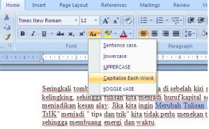 change case di word