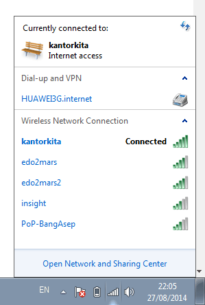 Mengetahui Password Wifi yang Sudah Terhubung di Windows 