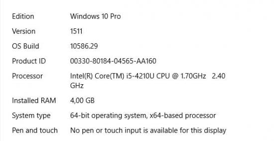 Update Windows 10 1511 10586