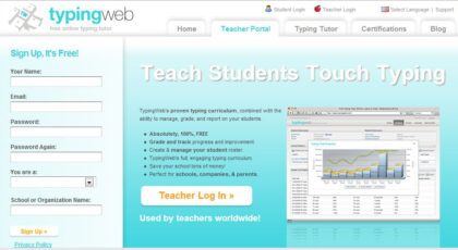 typingweb program belajar mengetik gratis