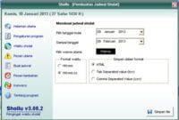 cara membuat jadwal shalat