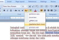change case di word