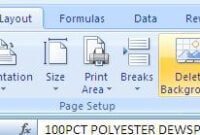 menghapus backgroun di excel