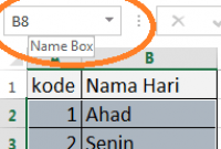 cara bokin nama tabel excel